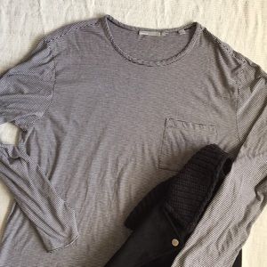 Vince striped staple shirt